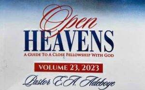 Open Heaven Devotional 12th November 2023 | Becoming Intimate With God (1)