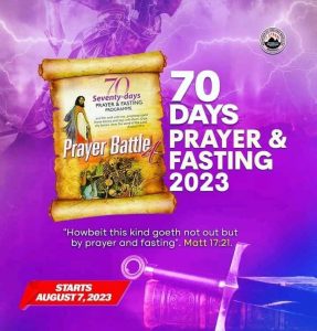 MFM 70 Days Fasting and Prayer 1st September 2023 - Day 26