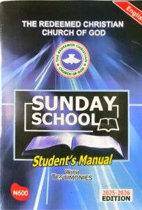 RCCG Sunday School Student’s Manual 25th January 2026 | INTEGRITY
