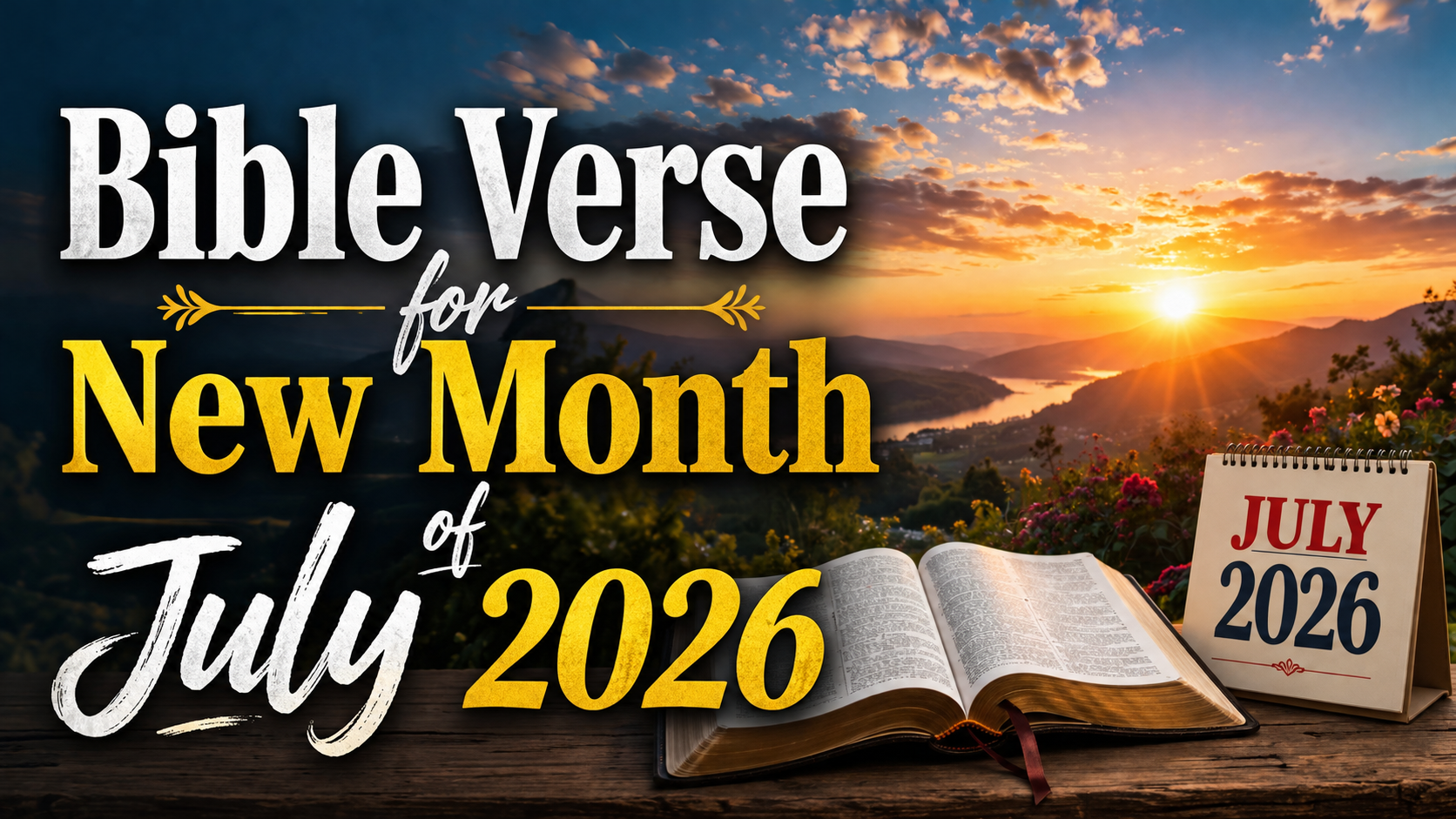15 Bible Verses for the New Month of July 2026