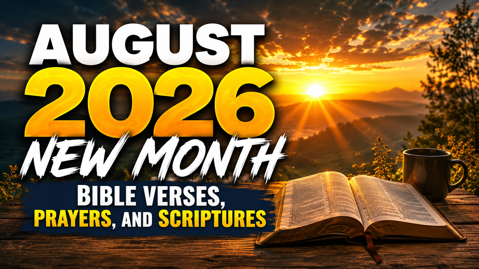 August 2026 New Month Bible Verses, Prayers, and Scriptures