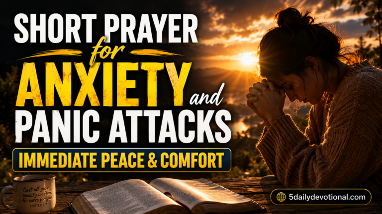 Short Prayer for Anxiety and Panic Attacks | Immediate Peace & Comfort