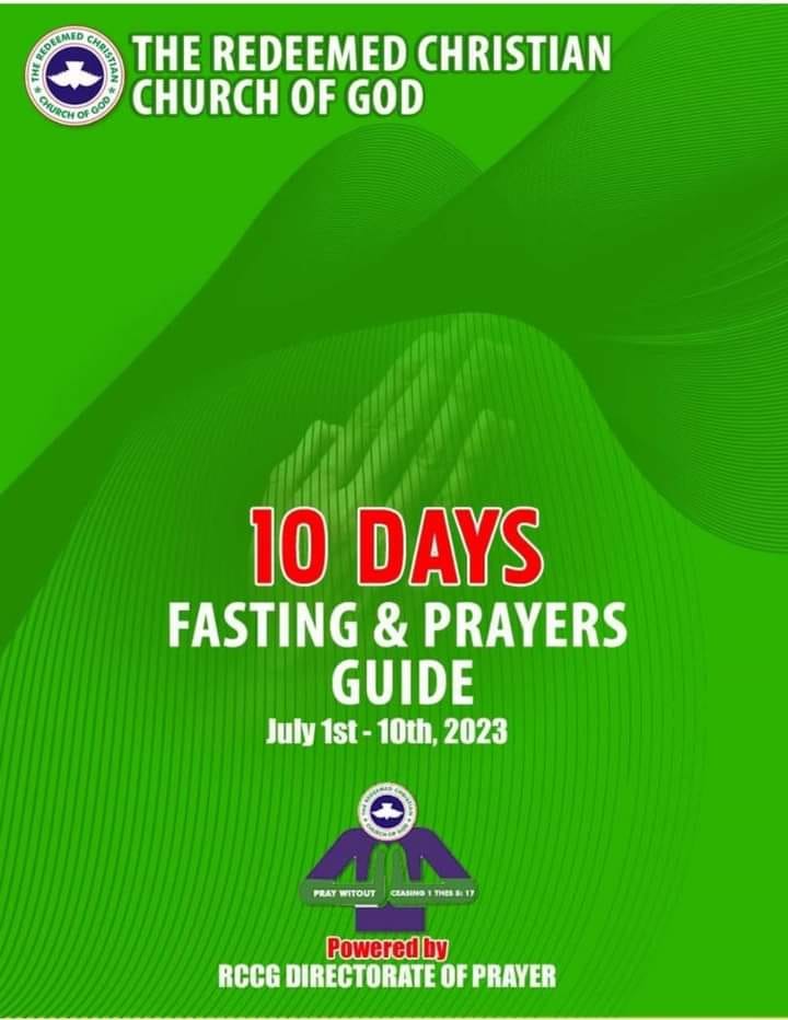 RCCG 10-Days Prayer And Fasting Guide 6th July 2023 (Day 6)