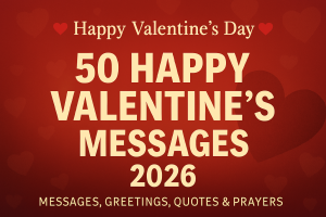 💌 50 Happy Valentine’s Day 2026 Messages, Greetings, Quotes & Prayers