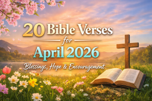 20 Powerful Bible Verses for April 2026 (New Month Blessings, Hope & Encouragement)