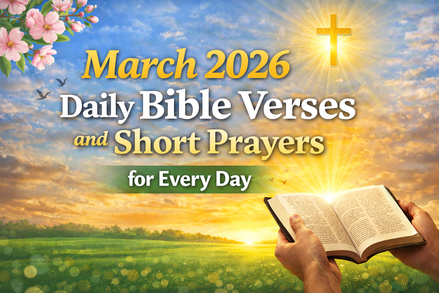 March 2026 Daily Bible Verses and Short Prayers for Every Day (Powerful & Prophetic)