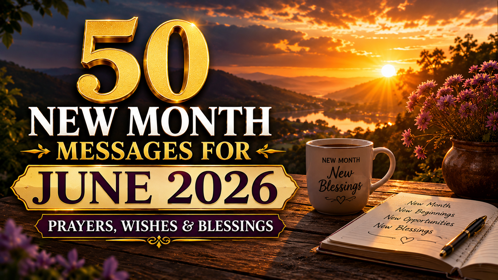 50 New Month Messages for June 2026 | Prayers, Wishes & Blessings