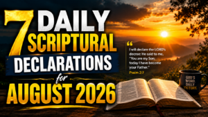 7 Daily Scriptural Declarations for August 2026
